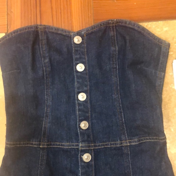 NWT HUDSON bustier DENIM romper - Picture 5 of 12